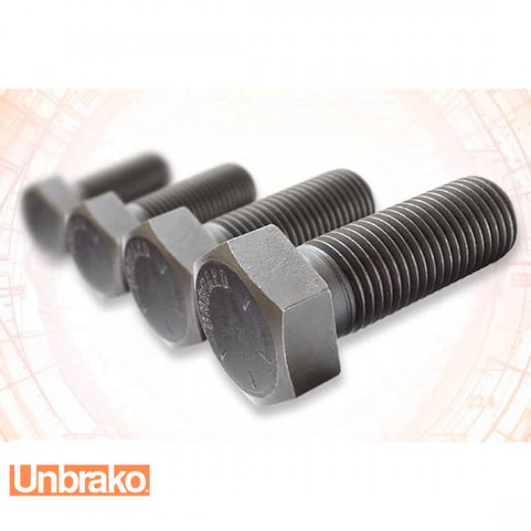 Unbrako 1 1/2"x10" Hex Head Bolts/Screws Grade 8.8 - High Tensile